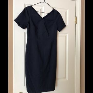 Banana Republic Navy Blue Cap Sleeve Suit Dress 2P